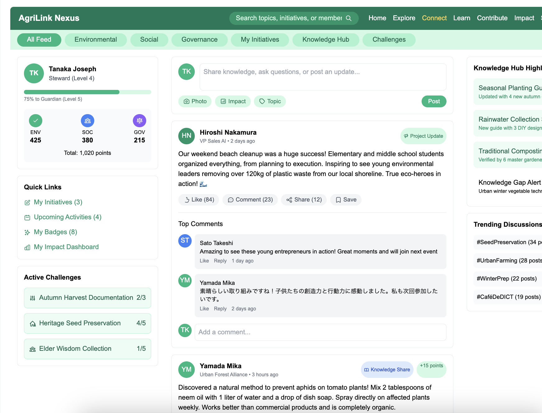 KimPax Social Network Interface